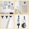 385Pcs Picture Hanging Kit with Heavy Duty Picture Hanging Hooks, Sawtooth, Hardware Nails and Picture Hanging Tool, Wall Hangers for Frame, Painting, Art, Photo (Black)